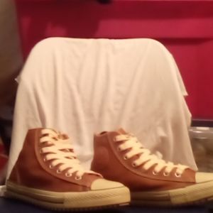 Leather Converse
